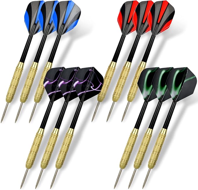 Steel Tip Darts Set 18 Grams15 Pack Steel Barrels