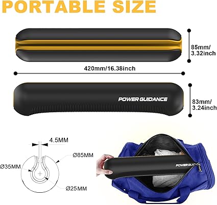 POWER GUIDANCE Barbell Squat Pad - Neck  Shoulder Protective Pad,2023 Upgraded Polyurethane Material, Fit All Barbell Bars, Quick Setup Easy Cleaning