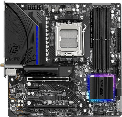 ASRock B650M PG Riptide WiFi AMD Socket AM5 Ryzen 7000 Series Processors Motherboard