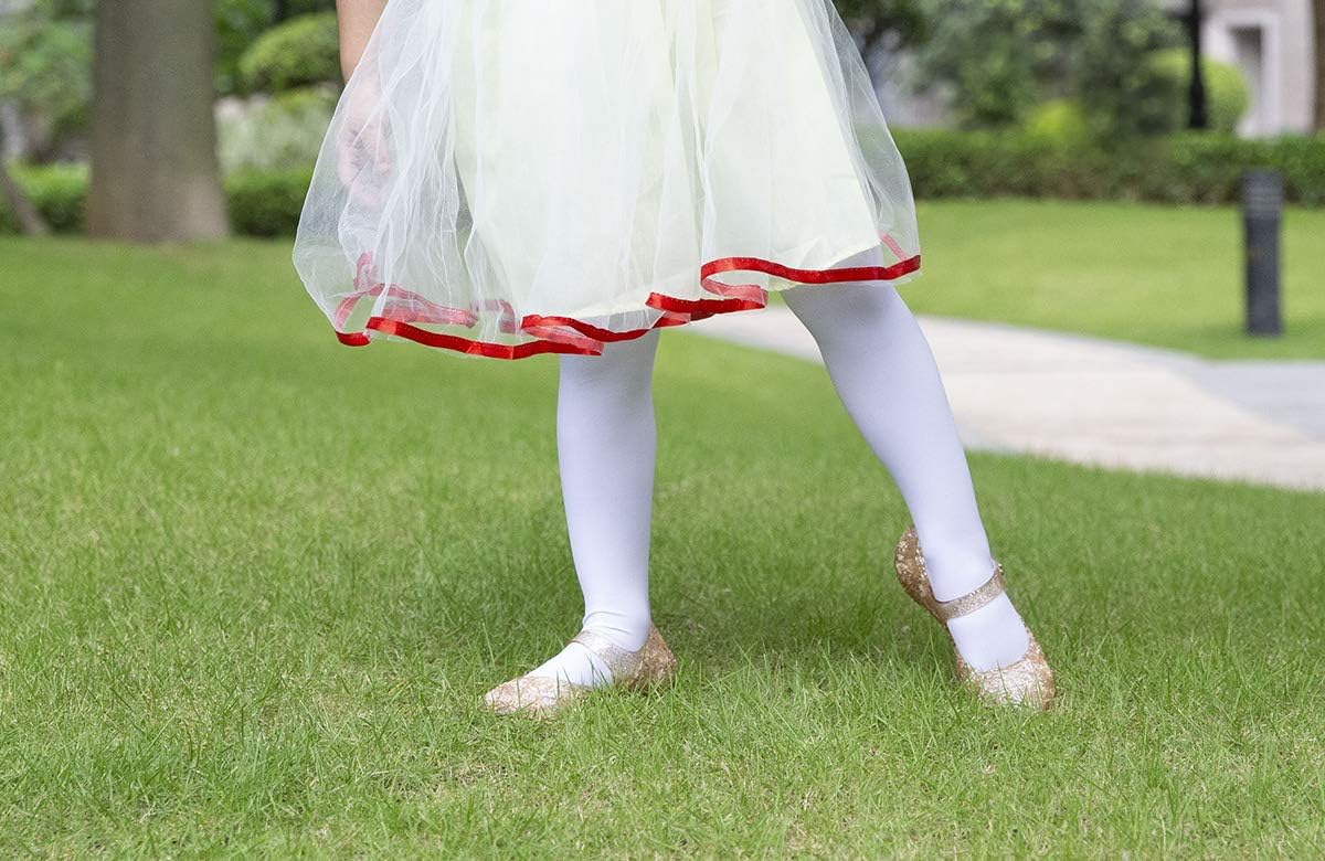 Princess Jelly Flats for Toddler & Little Girls, Dress Shoes for Halloween | Lightweight Slip-On Jelly Sandals for Costume Dress Up, Christmas, Birthday Parties & Everyday Wear