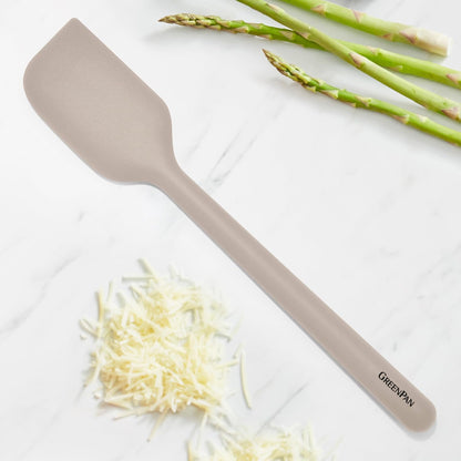 Carote Silicone Mixing Spatula, Scraping Baking Cooking Kitchen Utensil, Flexible Rubber Nonstick Cookware, Taupe