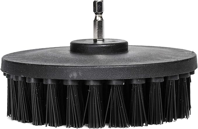 HIFROM 5" Ultra Stiff Drill Power Scrubbing Cleaning Scrub Brushes for Heavy Duty Loose Paint Stripping, Rust Removal and Heavy Duty Scrubbing, Graffiti Remover for Stone, Cement, Brick Walls