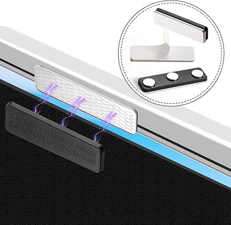8 Pairs Magnetic Curtain Closure, Blackout Blind Accessory for Window Blinds Curtain Closure with Adhesive Curtain Magnets Clips for Blackout Curtains