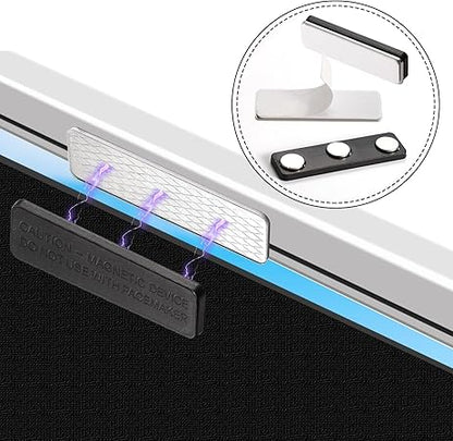 8 Pairs Magnetic Curtain Closure, Blackout Blind Accessory for Window Blinds Curtain Closure with Adhesive Curtain Magnets Clips for Blackout Curtains