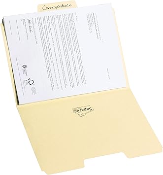 Smead SuperTab File Folder, Oversized 13-Cut Tab, Letter Size, Manila, 100 Per Box (10301)