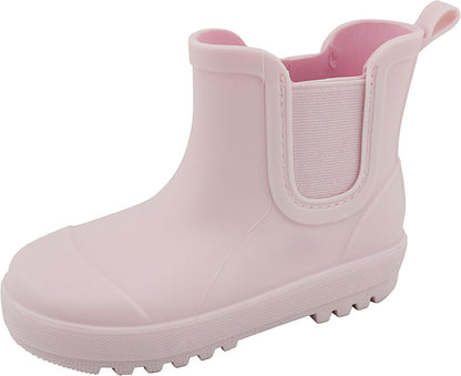 BEARPAW Toddler and Kids' Chelsea Rain Boots, Waterproof Rubber Rainboot, Girls/Boys Light Water Shoes for Muddy Park/Hiking