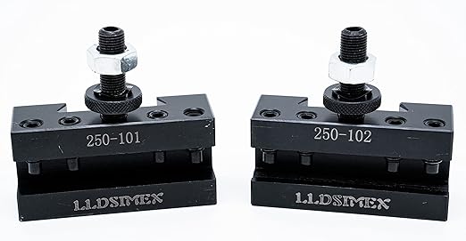 6-12" AXA Quick Change CNC Tool Post Turning Facing Holder 1# 250-101 and Boring Turning Holder 250-102#2 Set