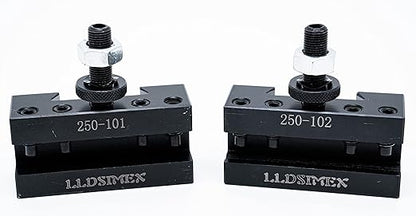 6-12" AXA Quick Change CNC Tool Post Turning Facing Holder 1# 250-101 and Boring Turning Holder 250-102#2 Set