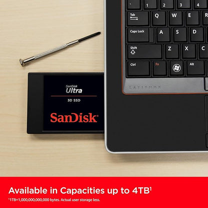 SanDisk Ultra 3D NAND 1TB Internal SSD - SATA III 6 Gbs, 2.5 Inch 7 mm, Up to 560 MBs - SDSSDH3-1T00-G26