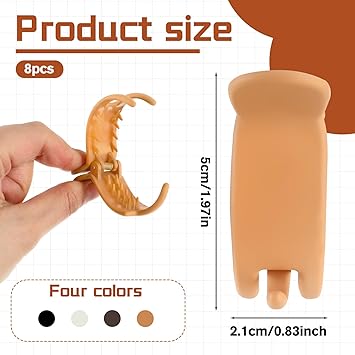 8pcs Nonslip Ponytail Clip Matte Ponytail Hair Clip Strong Hold French Barrettes Fine Hair Jaw Clips Accessories for Women