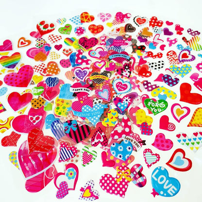 3D Puffy Stickers for Kids, 11 Different Sheets Including Lovely Heart Sticker for Boys and Girls
