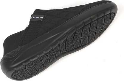KUBUA Mens Womens Slippers Indoor Lightweight House Shoes Outdoor Breathable Slip on Loafers