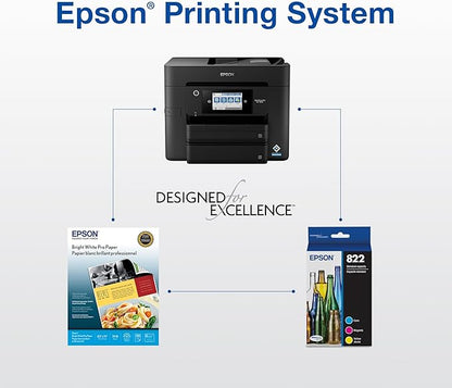 EPSON 822 DURABrite Ultra Ink High Capacity Black Cartridge (T822XL120-S) Works with WorkForce Pro WF-3820, WF-3823, WF-4820, WF-4830, WF-4833, WF-4834