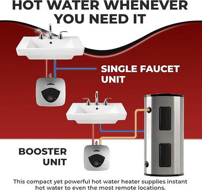 4 Gallon Capacity, 120-Volt  Ariston Andris Mini Tank Electric Water Heater  Heating Solution for Under Sink, RV, and Compact Spaces, Smart Boost for Versatile Heating, Simple Installation