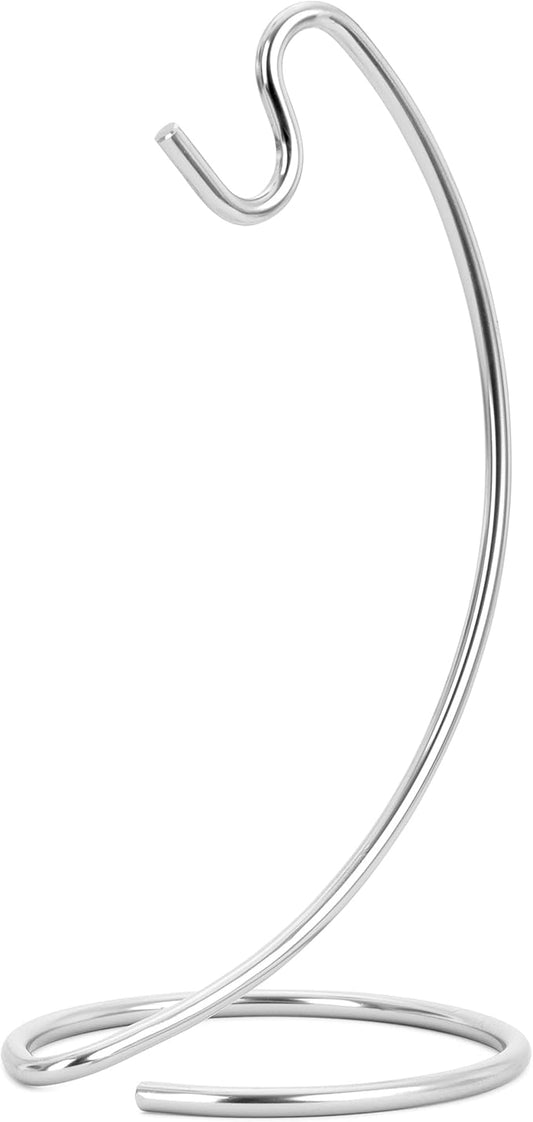 Homeries Banana Holder Modern Rack Hanger Tree Stand Hook for Kitchen Countertop. Satin Nickel Banana Holder Keeper Stand