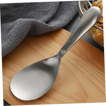Stainless Steel Rice Spoon Ergonomic Non Stick Rice Serving Spoon Practical Kitchen Utensil for Rice Cookers and Serving Dishes Matte Finish