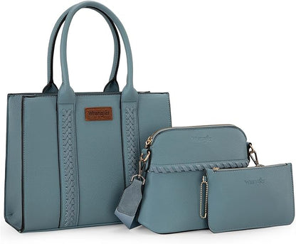 Wrangler Set of 3 purses for women, crossbody bag with strap