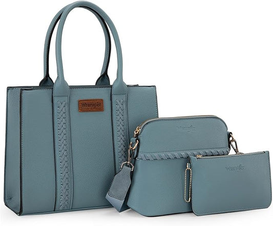 Wrangler Set of 3 purses for women, crossbody bag with strap