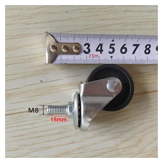 ALturN Furniture Castors, Swivel Caster Wheels, 50mm, 4 Pcs Nylon, Heavy Duty, Smooth Moves, Max 70KG, Braked