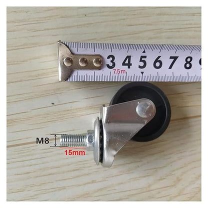 ALturN Furniture Castors, Swivel Caster Wheels, 50mm, 4 Pcs Nylon, Heavy Duty, Smooth Moves, Max 70KG, Braked
