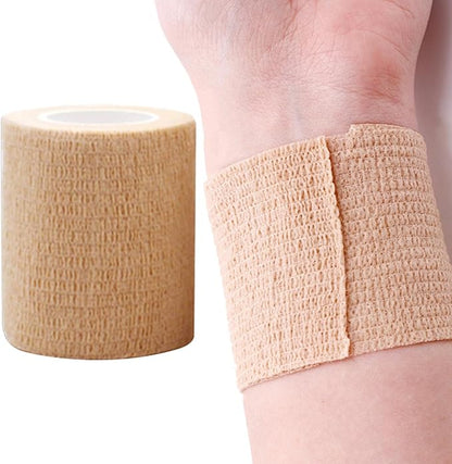 Self Adhesives Bandages Wrap Cohesive Bandages Skin Colour Medical Wrap Elastic Bandages Wrap for Ankle,Sports,Wrist