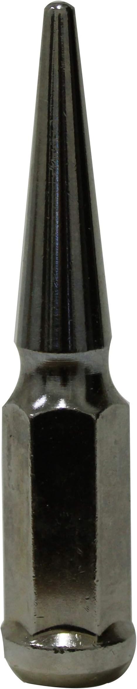 Thread Size: 14 x 1.5 Acorn Seat Solid Metal Spike Lug Nut Closed End Tuner Wheel Rim Tire Screw Refit, Chrome