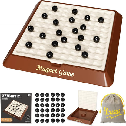 2 IN 1 Classic Game This magnetic chess set with a storage board is perfect for family game nights or on-the-go. simple rules make it easy for all ages to enjoy.