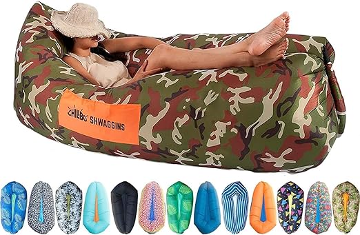 Chillbo Inflatable Couch  Cool Inflatable Chair. Upgrade Your Camping Accessories. Easy Setup is Perfect for Hiking Gear, Beach Chair and Music Festivals.