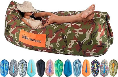 Chillbo Inflatable Couch  Cool Inflatable Chair. Upgrade Your Camping Accessories. Easy Setup is Perfect for Hiking Gear, Beach Chair and Music Festivals.