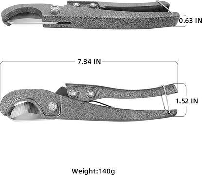 TAILONZ PNEUMATIC Single Stroke Plastic Pipe and Tubing Cutter, 1/8-inch to 1-5/8-inch