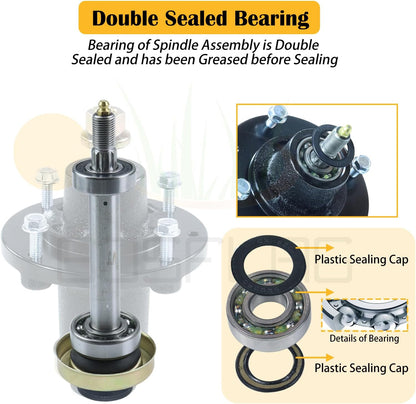 539131898 Husqvarna Spindle Assembly Replaces 539131898 Spindle Husqvarna Spindle Assembly 539131898 for Husqvarna Z248F Z242F TS354XD TS348XD MZT61 MZT52 MZT 61 MZ6128 MZ61 MZ 61 Tractors