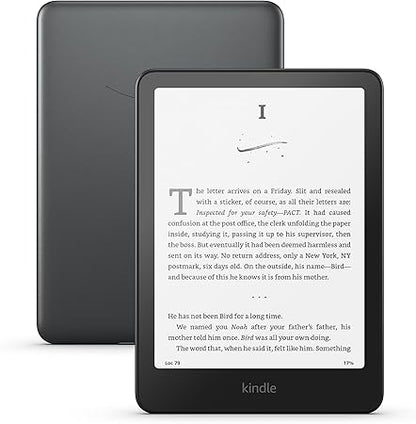 All-new  Kindle Paperwhite Signature Edition (32 GB)  Our fastest Kindle with auto-adjusting front light, wireless charging, and weeks of battery life  Metallic Black