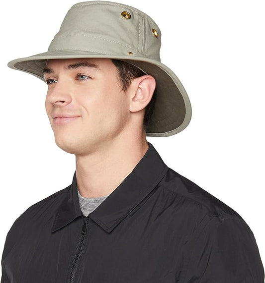 Tilley T5 Unisex Cotton Duck Hat (Khaki, 7 58)