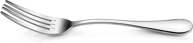 Artaste Rain 1810 Stainless Steel (Silver (Set of 12), Dinner Fork (7.6-Inch))