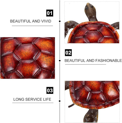 NUOBESTY Elegant Iron Sea Turtle Wall Turtle Home Decor Wall Art Decor for Living Space