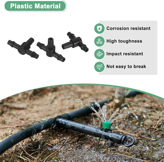 1/4 Flat Tee Pipe Connector