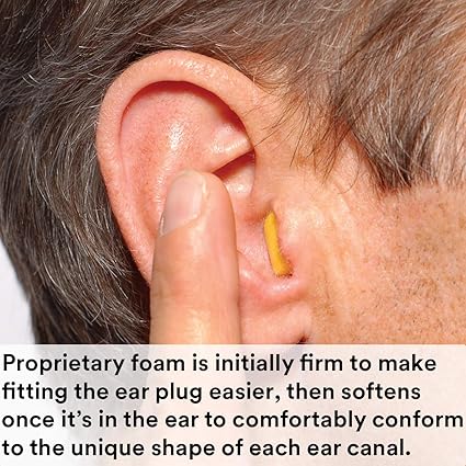 3M Ear Plugs, 30 PairsBox, E-A-R Classic 310-1060, Uncorded, Disposable, Foam, NRR 29, For Drilling, Grinding, Machining, Sawing, Sanding, Welding, 1 PairPillow Pack