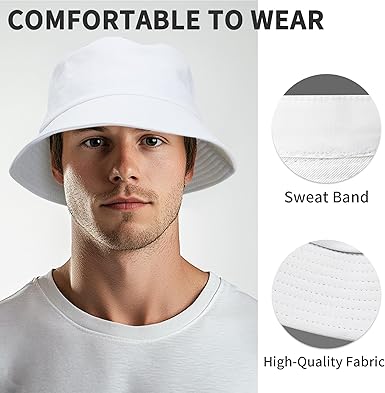 NPQQUAN Bucket Hats fot Men Women Packable Foldable Sun Hats for Women Beach Travel Cap