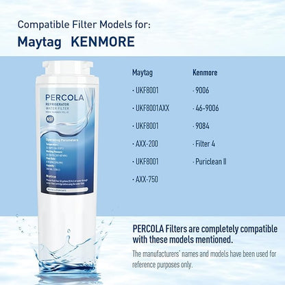 9084 Water Filter, NSF 42, 53 & 401 Certified Filter Replacement for Kenmore 9084, 469084, 9006, 46-9006, 9005, 469005, 9992, 469992, 469992P (2 Pack)