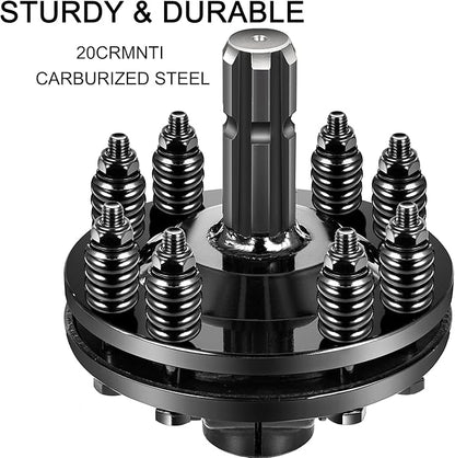 VEVOR Slip Clutch, 1 3/8" PTO Slip Clutch, 6 Spline Ends PTO Friction Clutch, Carburized Steel Tractor Slip Clutch, Adjustable Rotary Cutter Slip Clutch, Black PTO Slip Clutch Spline for PTO Shaft