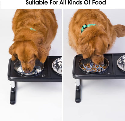 Keegud Slow Feeder Dog Bowls Insert [Octopus Suction Cups] Super Firm Slow Eating Dog Bowl [Cuttable] for Large Breed and Medium Size Dog Compatible with Regular and Elevated Dog Bowls (Turbine)