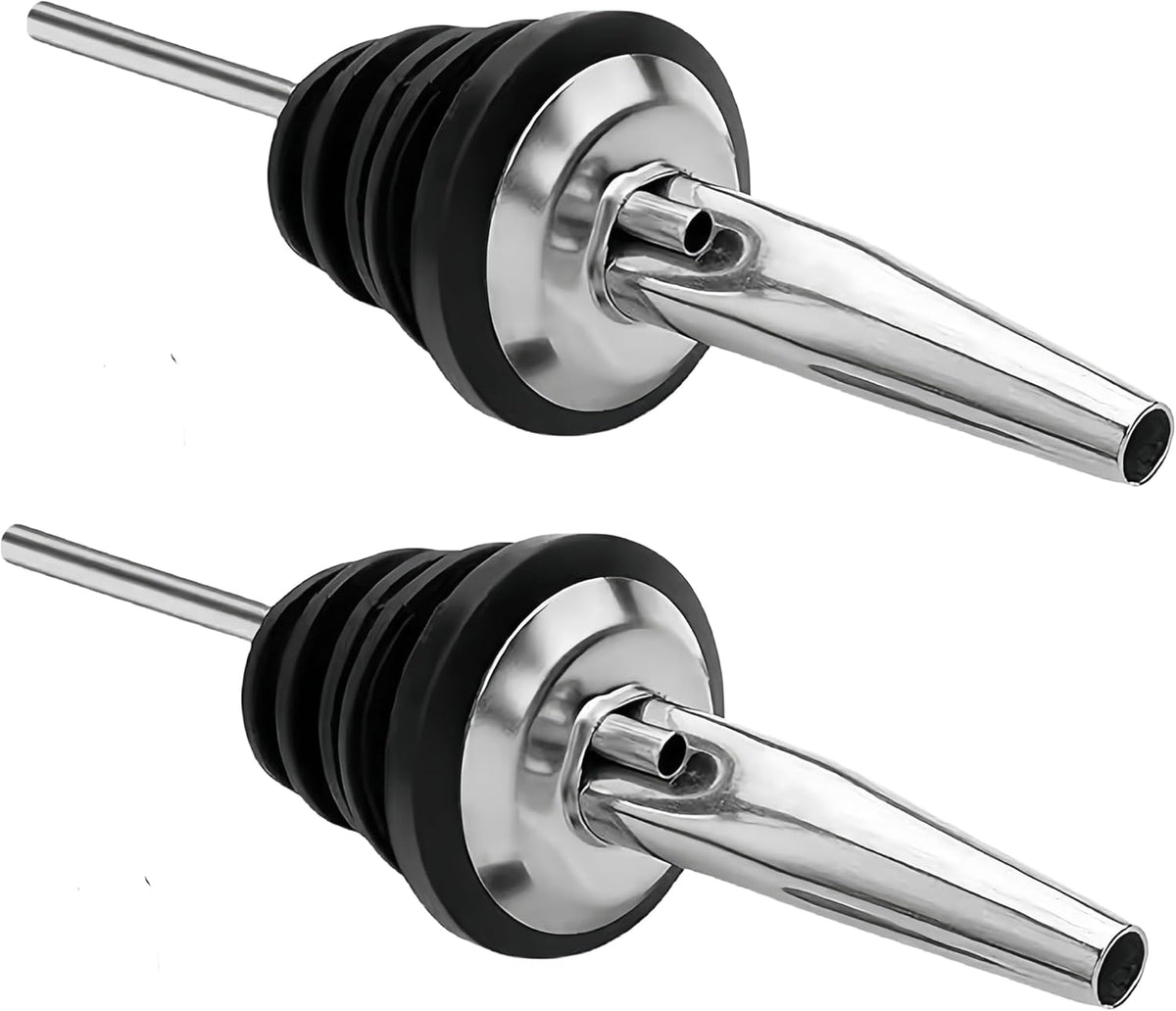 LanMa Olive Oil Spout Pourer, 2PCS Stainless Steel Liquor Bottle Pourers Spouts