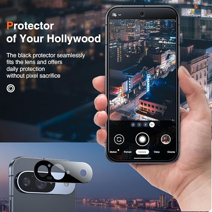 LK 2 Pack for Google Pixel 9 Screen Protector with 2 Pack Camera Lens Protector, HD Ultra-thin, 9H Hardness Tempered Glass Screen Protector for Pixel 9 [Fingerprint Compatible] Bubble-Free