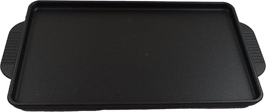 8" x 5" Cast Iron Rectangular Skillet w/Rubberwood Trivet