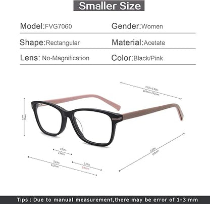 Vintage Classic Eyeglasses Non prescription Clear Lens Eyeglasses for Women Fashion Fake Rectangular Eyewear