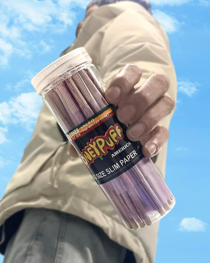 Purple Pre Rolled Cones, 50 Pack King Size Preroll Cones Rolling Papers With Filter Tips