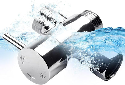 Bidet T Valve, 3 Way T-adapter Bath 12 Shower Head Mount Valve Diverter ABS Converter For Hand Shower And Fixed Shower Head, Replacement Component Adapter