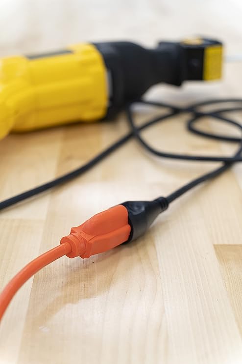 Inc Bergen Industries OC100143, 100 ft, 14 AWG, 15A/125V AC Heavy-Duty Outdoor Single Receptacle Extension Cord, Orange