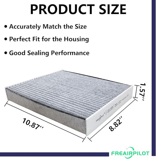 Freairpilot CF12772 Cabin Air Filter,Replacement For Ford Bronco Sport,Escape,Explorer,Maverick,Mustang Mach-E,Police Interceptor Utility/Lincoln Aviator,Corsair;OEM# CUK28009,WP10019,FP89