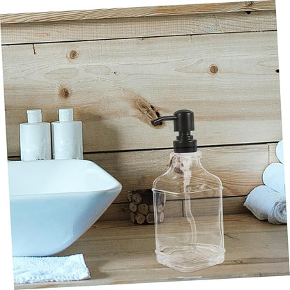 ABOOFAN Transparent Lotion Bottle Shampoo Container Hand Soap Dispenser Home Soap Bottle Liquid Container Soap Dispenser Glass Soap Dispenser Bathroom Soap Dispensers Pump Bottles